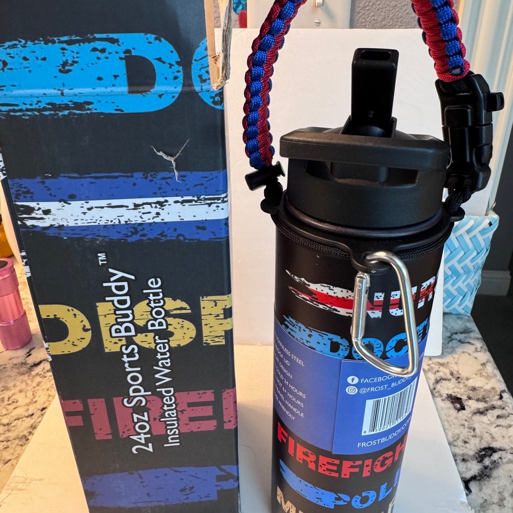 FrostBuddy~First Responder~24oz Sports Buddy Insulated Water Bottle~NEW IN BOX - Picture 5 of 8